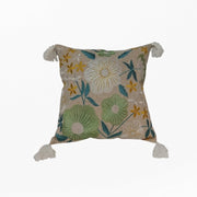 RA Multicoloued Flower Cushion Cover