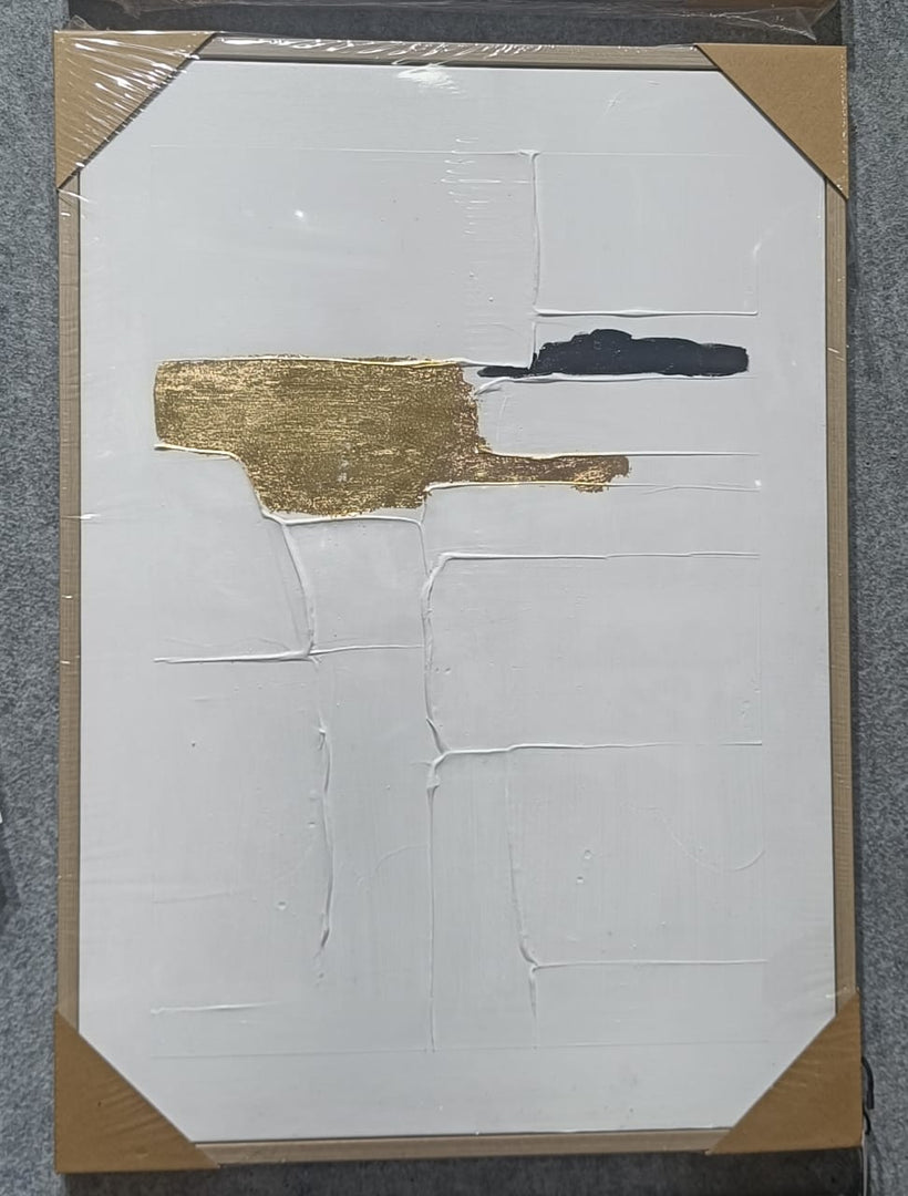 Ratios Abstract Gold Texture Wall Art – Medium Size