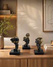Abstract Thinker Sculpture Set (Set of 3)