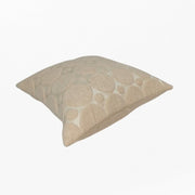 RA Beige Satin Geometric Cushion Cover