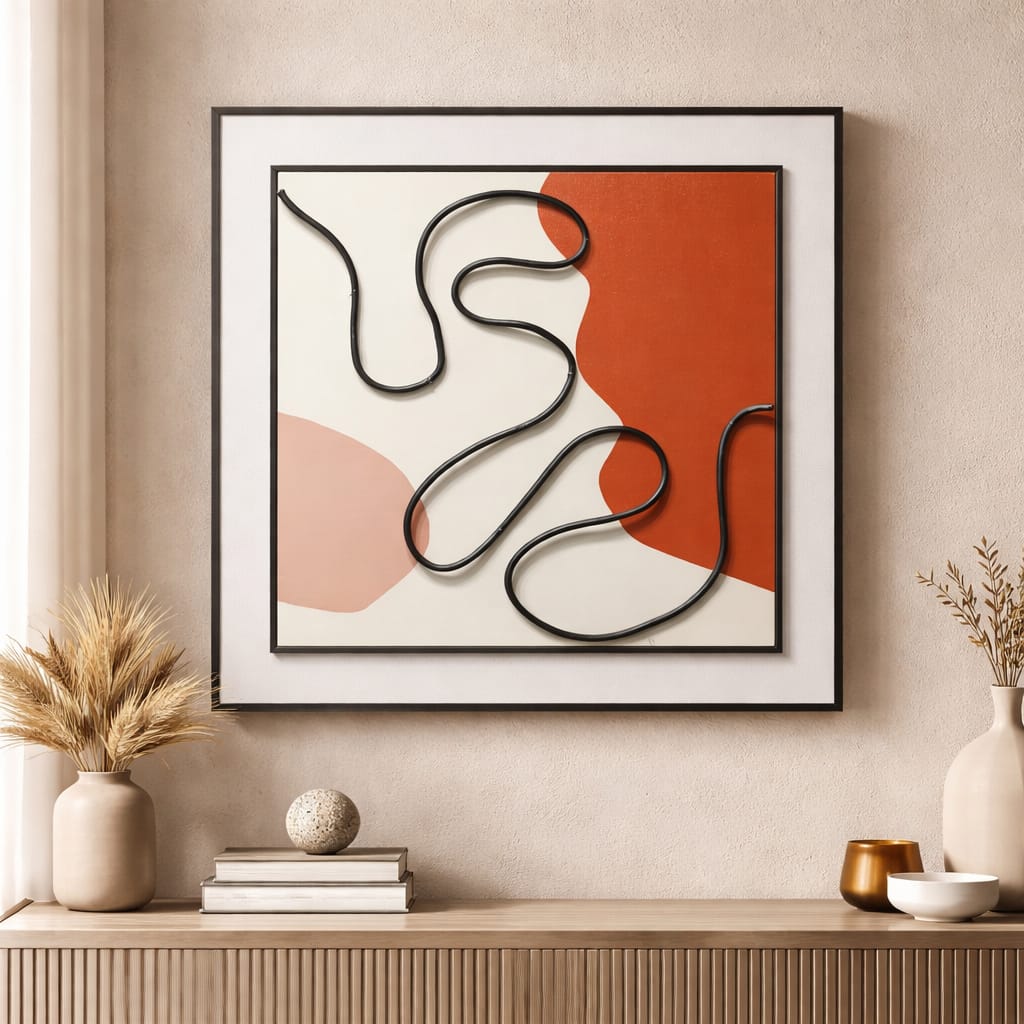 Ratios Abstract Flow – 3D Modern Wall Art Frame