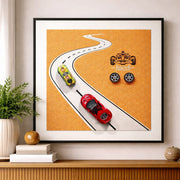 Ratios Racer Road 3D Kids Wall Frame