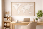 Load image into Gallery viewer, Modern Textured World Map Wall Art – Office &amp; Home Decor