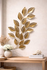 Load image into Gallery viewer, ✨ Golden Leaf Metal Wall Art – Elegant &amp; Timeless Décor