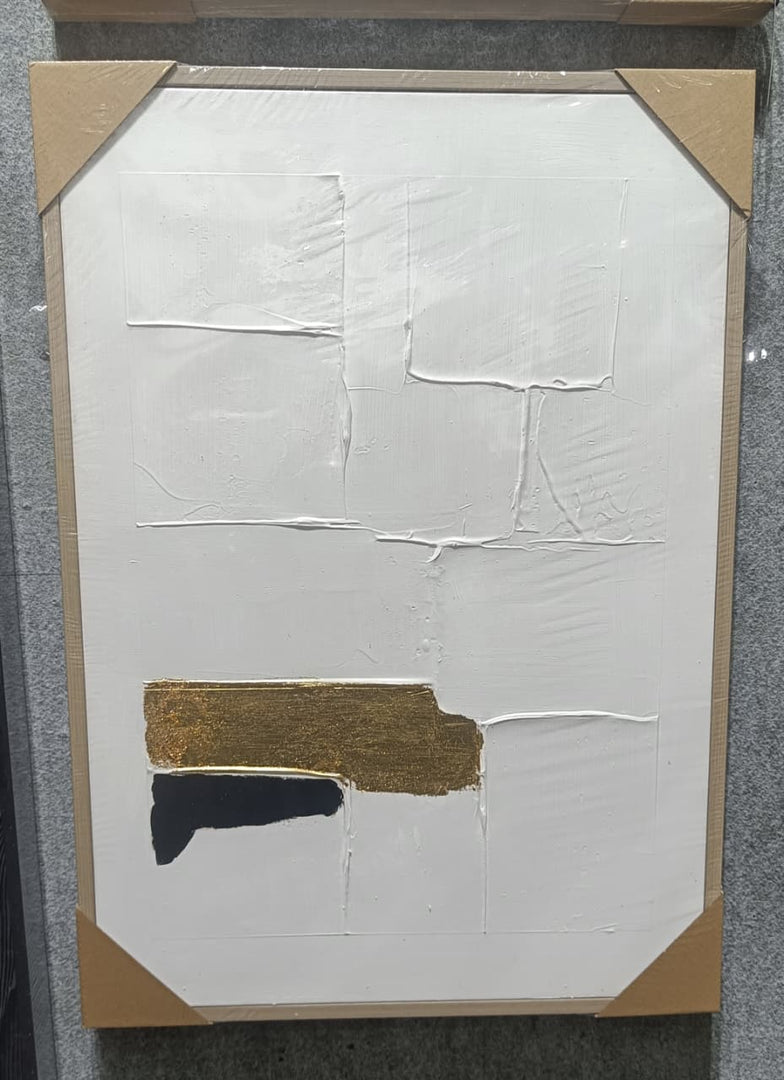 Ratios Abstract Gold Texture Wall Art – Medium Size