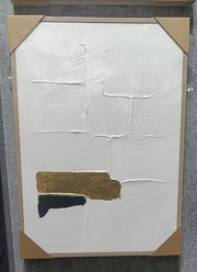 Ratios Abstract Gold Texture Wall Art – Medium Size