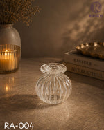 Load image into Gallery viewer, ribbed-crystal-glass-decorative