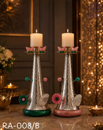 Load image into Gallery viewer, handcrafted-silver-candle-holder