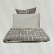 RA Grey Stripe Bedcover