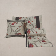 RA Cream Colour Floral Bedcover