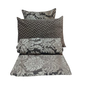 RA Grey Embroidered Bedcover
