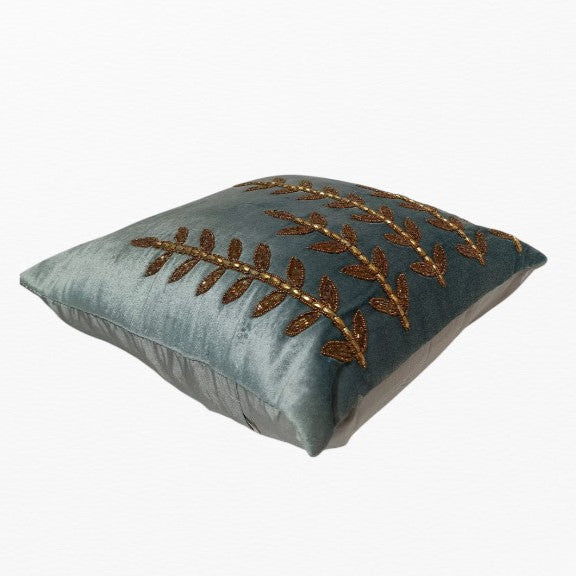 RA Woven Cotton Embroidered Square Cushion Cover