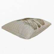 RA White Velvet Embroidered Cushion Cover