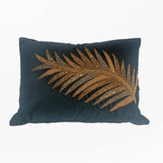 RA Black Floral EMbroidered Cushon Cover