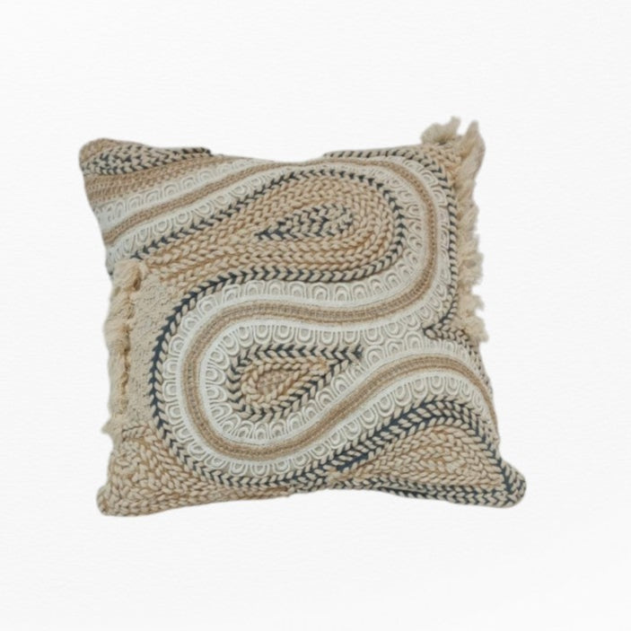 RA Waves lining emb cushion cover