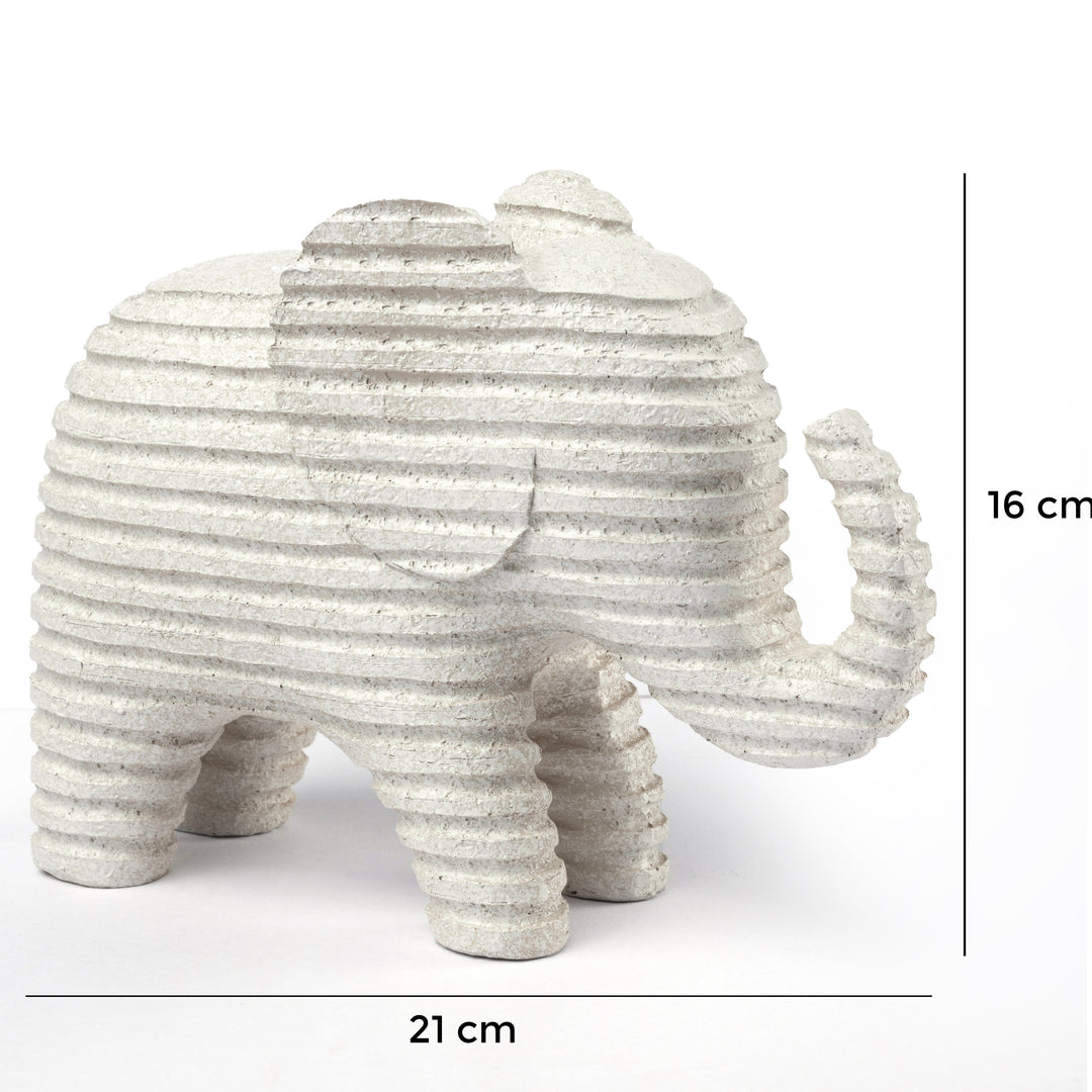 Textured Elephant Decor Showpiece