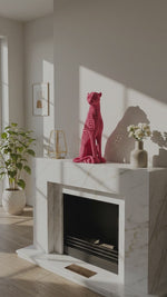 Load and play video in Gallery viewer, Blush Panther Sculptural Décor – Luxury Statement Art Piece
