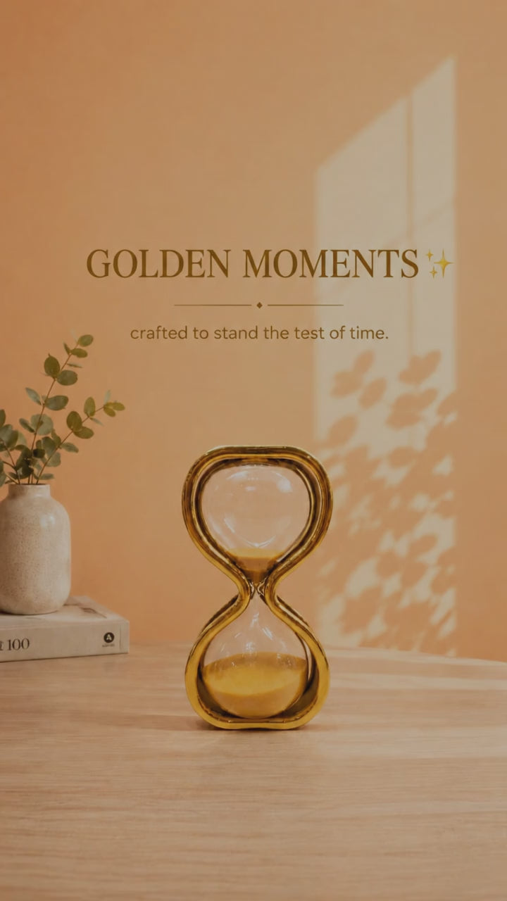 Modern Hourglass Sand Timer – Decorative Glass Accent