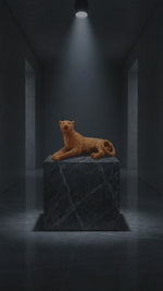 Load and play video in Gallery viewer, Terra Panther Sculptural Décor – Handcrafted Luxury Resin Art Piece