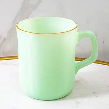 Contrast Rim Detail Pastel Glossy Mug (Set of 6)