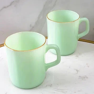 Contrast Rim Detail Pastel Glossy Mug (Set of 6)