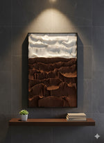 Load image into Gallery viewer, Ratios  Handmade Textured "Cross-Line" Wall Art