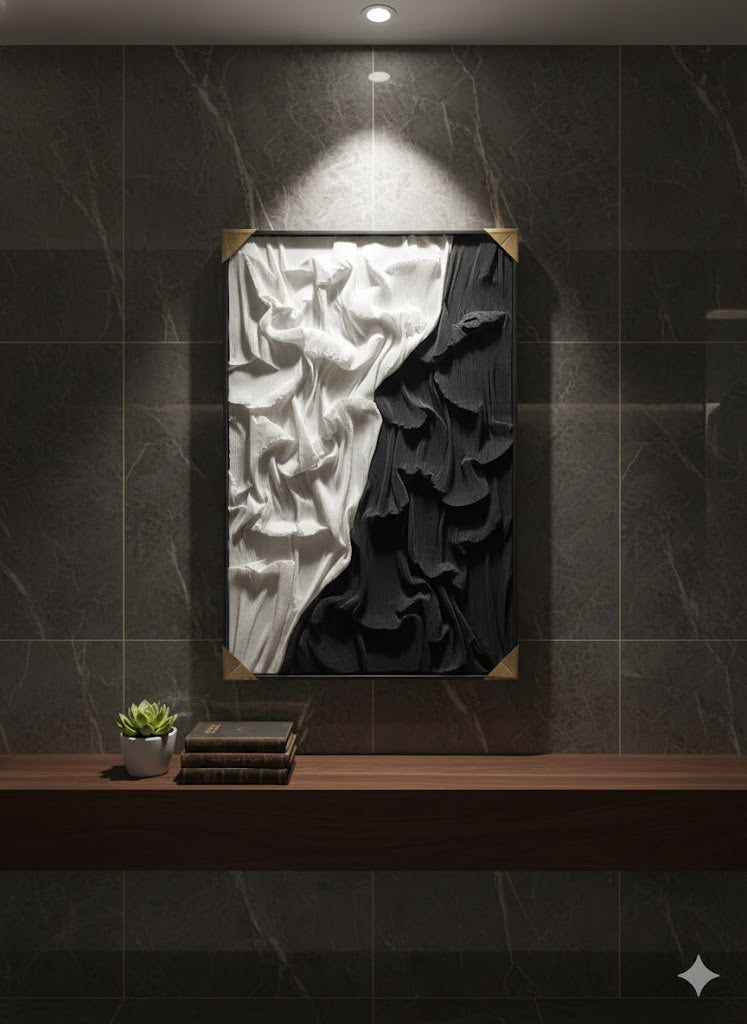Ratios Handmade Textured Relief Art